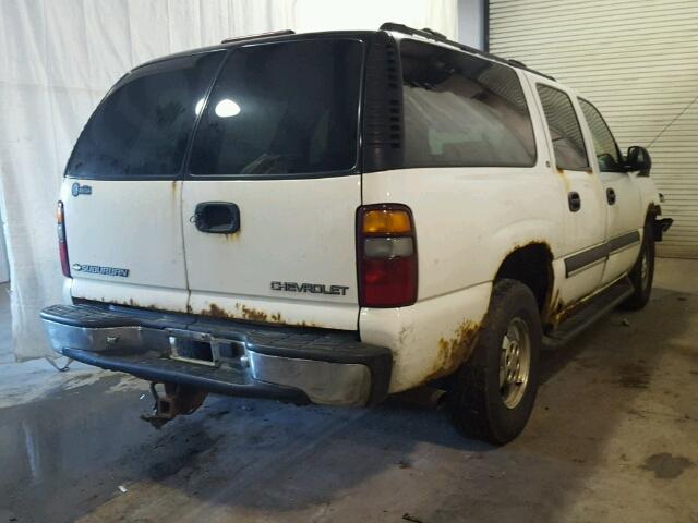 1GNFK16T41J214987 - 2001 CHEVROLET SUBURBAN K WHITE photo 4