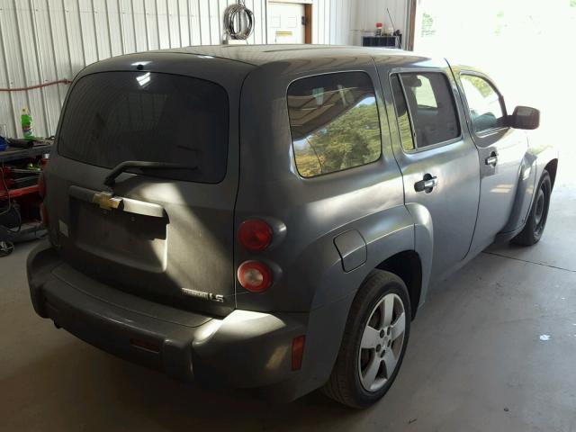 3GNCA13B59S580324 - 2009 CHEVROLET HHR LS GRAY photo 4
