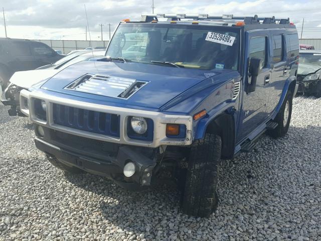 5GRGN23U06H107309 - 2006 HUMMER H2 BLUE photo 2