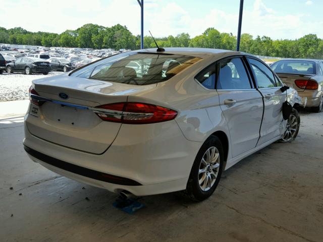 3FA6P0G78HR377332 - 2017 FORD FUSION S WHITE photo 4