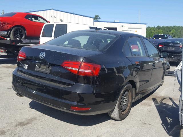 3VW2K7AJ4FM280107 - 2015 VOLKSWAGEN JETTA BASE 黑色 照片 4