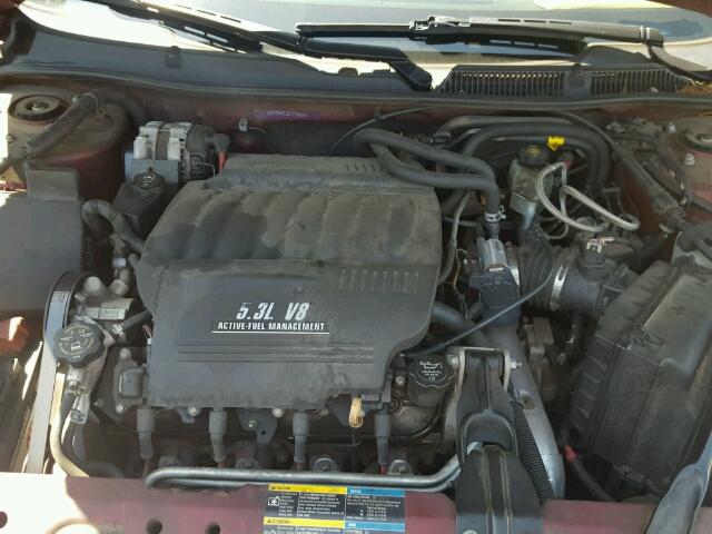2G1WD58C281195585 - 2008 CHEVROLET IMPALA SUP წითელი ფოტო 7