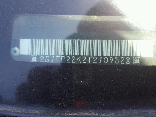 2G1FP22K2T2109328 - 1996 CHEVROLET CAMARO BAS წითელი ფოტო 10