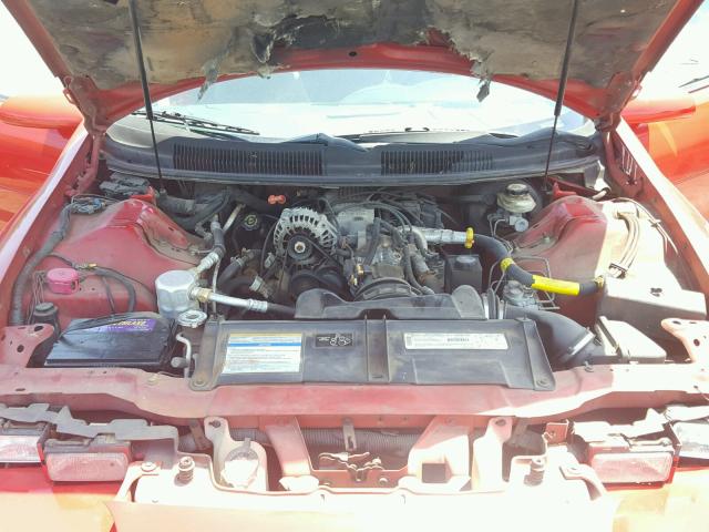 2G1FP22K2T2109328 - 1996 CHEVROLET CAMARO BAS RED photo 7