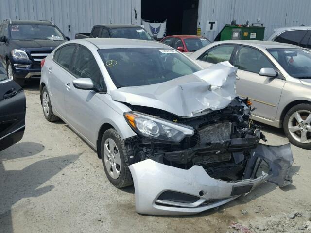 KNAFK4A68F5434450 - 2015 KIA FORTE LX SILVER photo 1