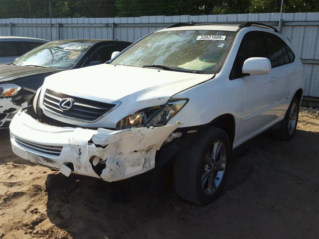 JTJGW31U372003146 - 2007 LEXUS RX 400H WHITE photo 2