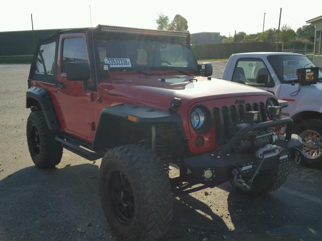 1C4GJWAG4CL112166 - 2012 JEEP WRANGLER S RED photo 1