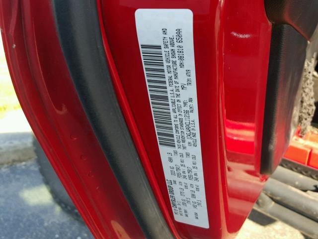 1C4GJWAG4CL112166 - 2012 JEEP WRANGLER S RED photo 10