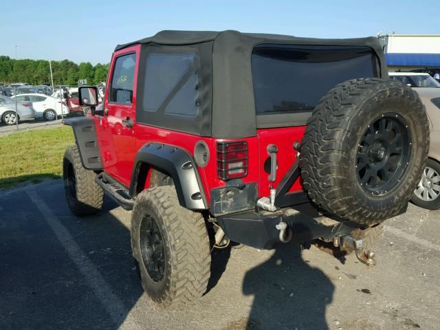 1C4GJWAG4CL112166 - 2012 JEEP WRANGLER S RED photo 3