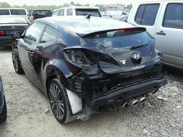 KMHTC6AE3GU254804 - 2016 HYUNDAI VELOSTER T BLACK photo 3