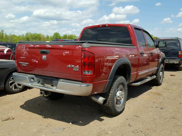 1D7KS28C86J127617 - 2006 DODGE RAM 2500 S MAROON photo 4