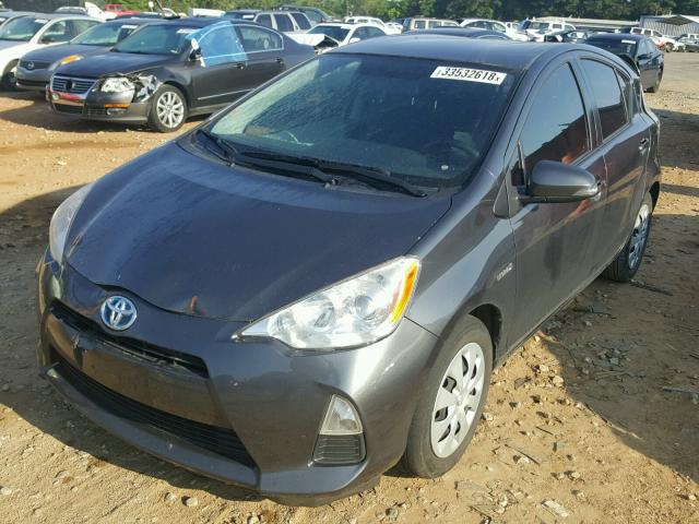 JTDKDTB34C1514681 - 2012 TOYOTA PRIUS C GRAY photo 2