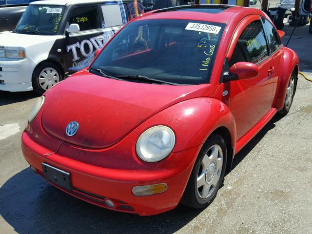 3VWCP21C41M479449 - 2001 VOLKSWAGEN NEW BEETLE 红色 照片 2