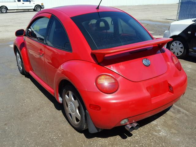 3VWCP21C41M479449 - 2001 VOLKSWAGEN NEW BEETLE 红色 照片 3