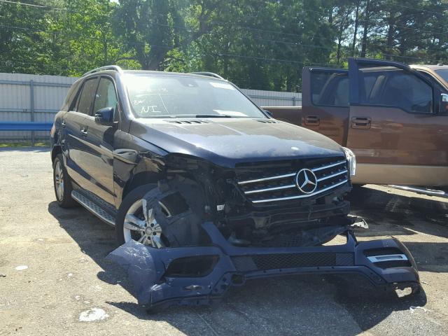 4JGDA5HB5EA345524 - 2014 MERCEDES-BENZ ML 350 4MA BLUE photo 1