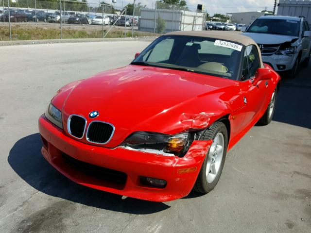4USCJ3323VLC08949 - 1997 BMW Z3 2.8 RED photo 2