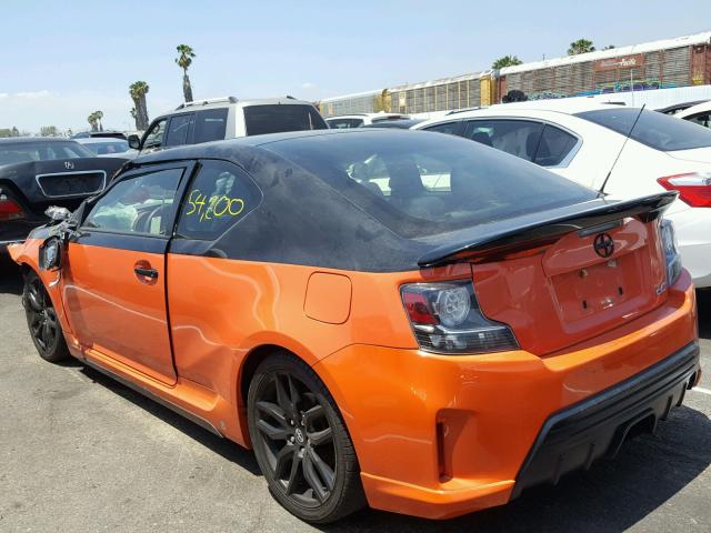 JTKJF5C70FJ006871 - 2015 TOYOTA SCION TC 橙色 照片 3