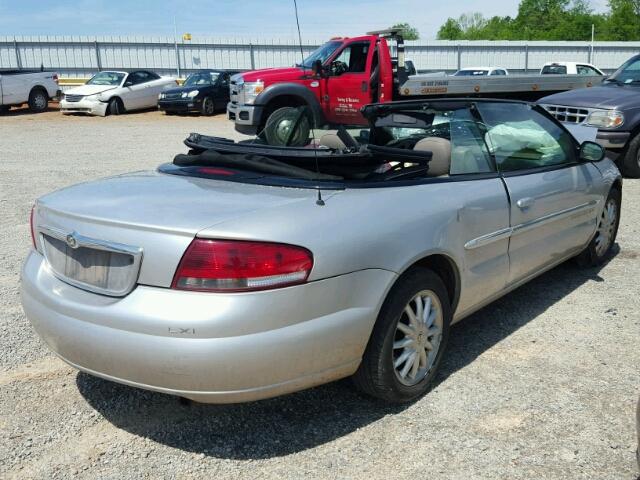 1C3EL55U01N598492 - 2001 CHRYSLER SEBRING LX GRAY photo 4