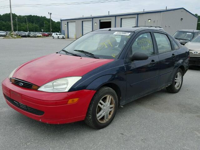 1FAFP34372W241040 - 2002 FORD FOCUS SE BLUE photo 2