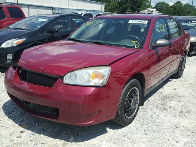 1G1ZS58F17F168835 - 2007 CHEVROLET MALIBU LS BURGUNDY photo 2