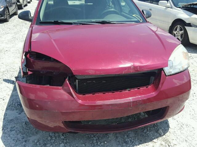 1G1ZS58F17F168835 - 2007 CHEVROLET MALIBU LS BURGUNDY photo 9