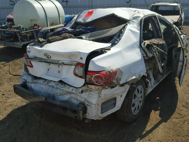 2T1BU4EE6BC586379 - 2011 TOYOTA COROLLA BA WHITE photo 4