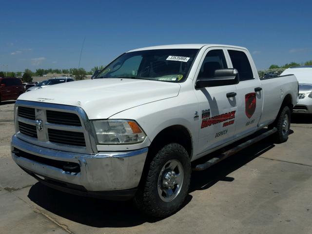 3C6UD5HL7CG306279 - 2012 DODGE RAM 2500 S WHITE photo 2