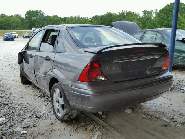 1FAFP38382W185491 - 2002 FORD FOCUS ZTS GRAY photo 3