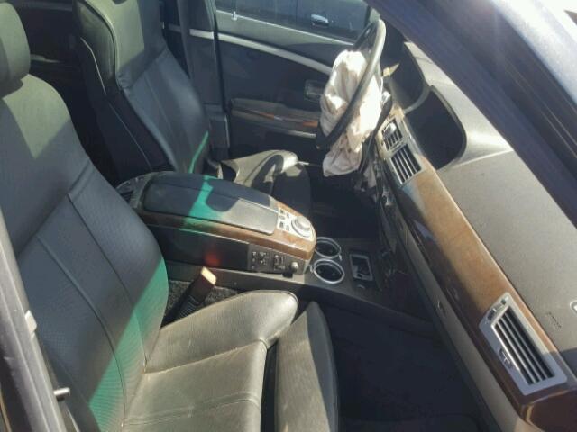 WBAHN83587DT66279 - 2007 BMW 750LI BLACK photo 5