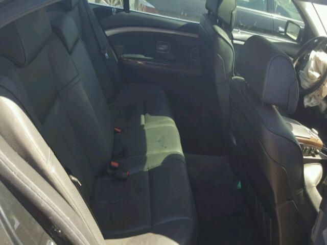 WBAHN83587DT66279 - 2007 BMW 750LI BLACK photo 6