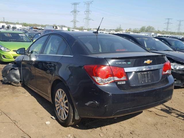 1G1PJ5SC7C7351315 - 2012 CHEVROLET CRUZE ECO BLACK photo 3