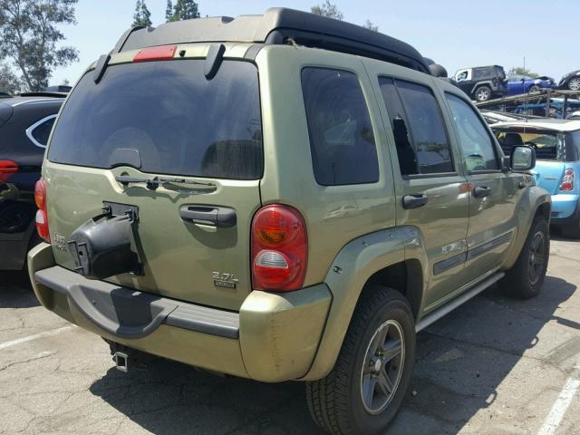 1J8GL38K94W116838 - 2004 JEEP LIBERTY RE GREEN photo 4