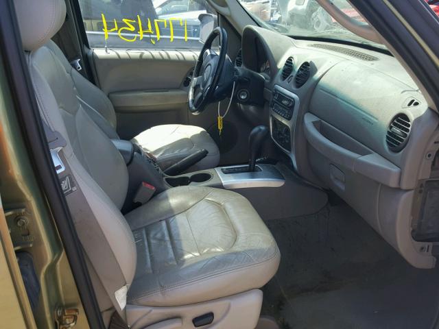1J8GL38K94W116838 - 2004 JEEP LIBERTY RE GREEN photo 5