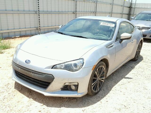 JF1ZCAC19G9604392 - 2016 SUBARU BRZ 2.0 LI SILVER photo 2