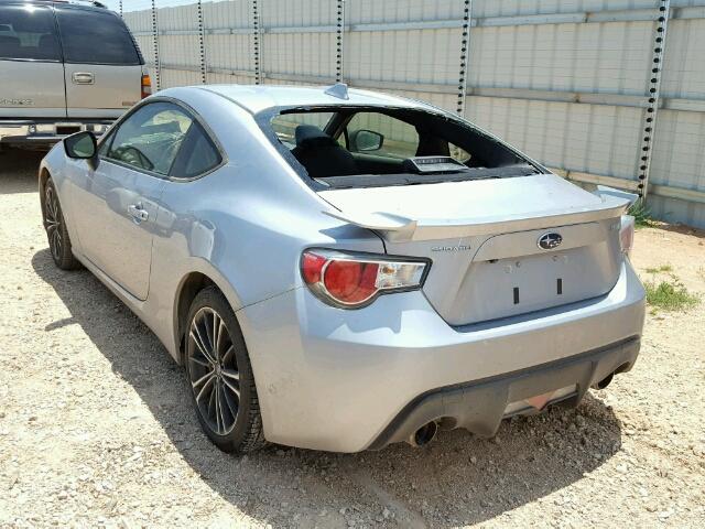 JF1ZCAC19G9604392 - 2016 SUBARU BRZ 2.0 LI SILVER photo 3