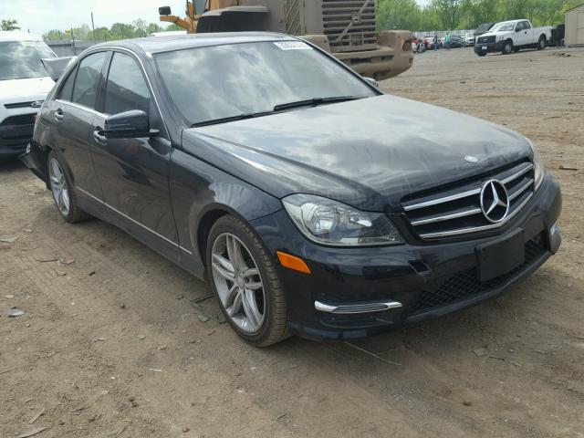 WDDGF8AB0ER322173 - 2014 MERCEDES-BENZ C 300 4MAT BLACK photo 1