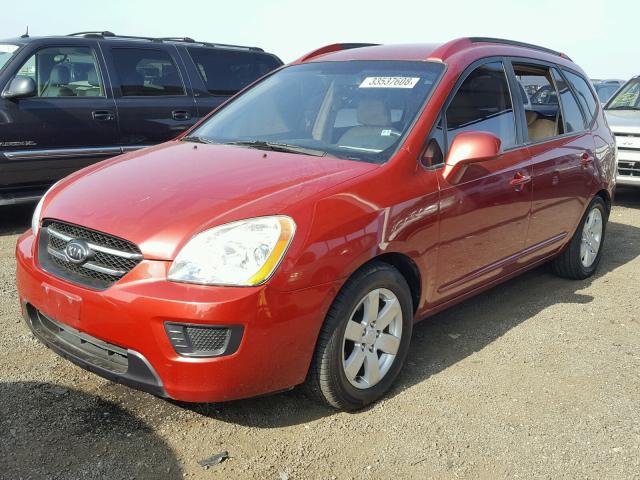 KNAFG526077061853 - 2007 KIA RONDO LX RED photo 2