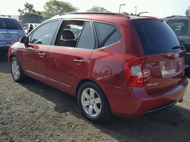 KNAFG526077061853 - 2007 KIA RONDO LX RED photo 3