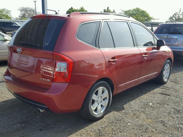 KNAFG526077061853 - 2007 KIA RONDO LX RED photo 4