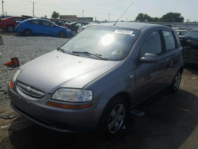 KL1TD66658B251314 - 2008 CHEVROLET AVEO BASE Графитовый фото 2