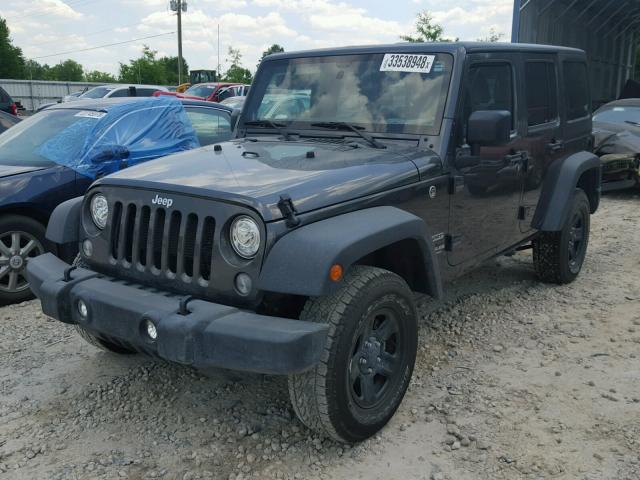 1C4BJWDG9HL732802 - 2017 JEEP WRANGLER U GRAY photo 2