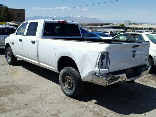 3C6UD5HL5CG102757 - 2012 DODGE RAM 2500 S WHITE photo 3