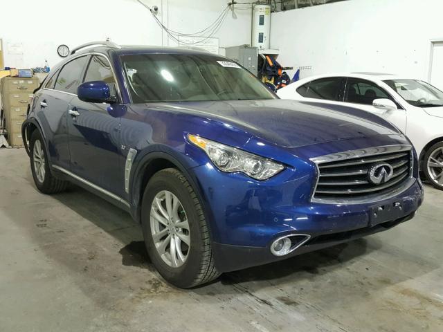 JN8CS1MW4EM412082 - 2014 INFINITI QX70 BLUE photo 1