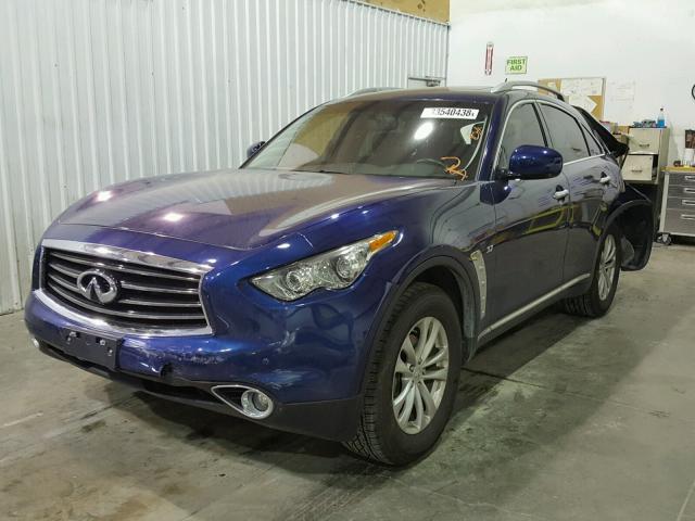 JN8CS1MW4EM412082 - 2014 INFINITI QX70 BLUE photo 2