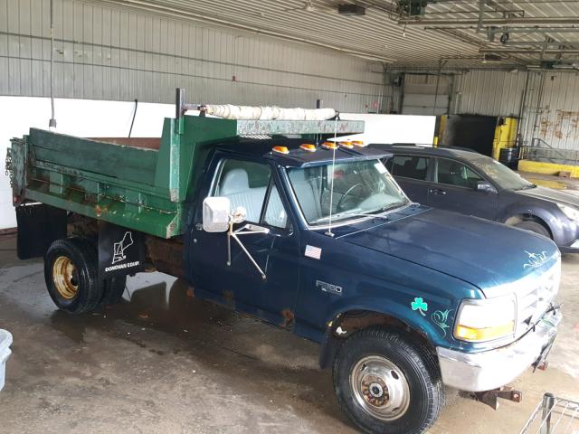 1FDKF38G4VEC01853 - 1997 FORD F350 GREEN photo 1