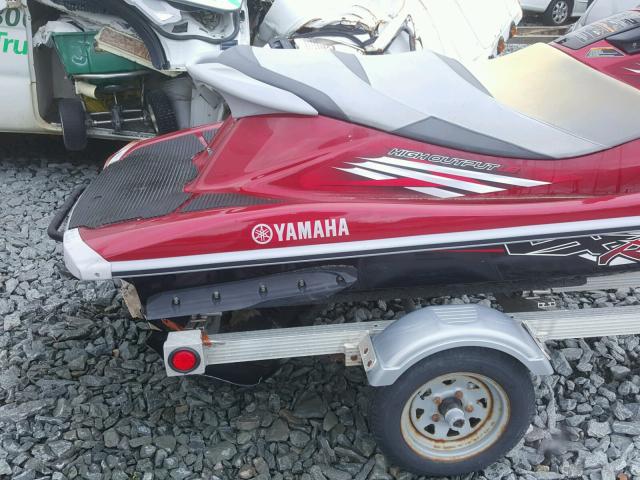 YAMA1088C212 - 2012 YAMAHA W/TRAILER MAROON photo 6