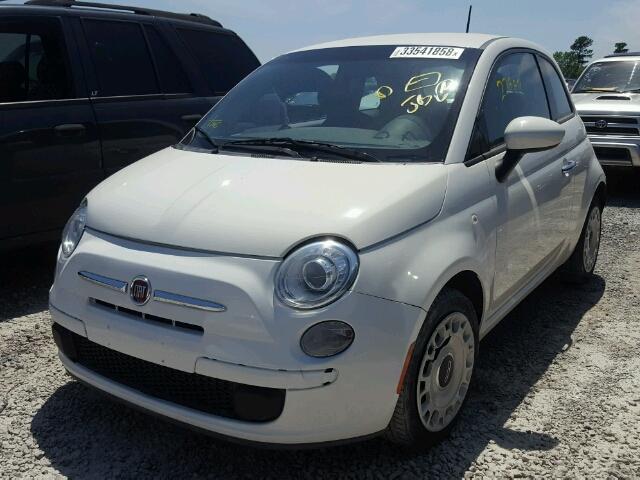 3C3CFFAR9ET169251 - 2014 FIAT 500 POP WHITE photo 2