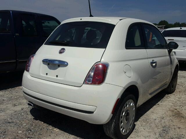 3C3CFFAR9ET169251 - 2014 FIAT 500 POP WHITE photo 4