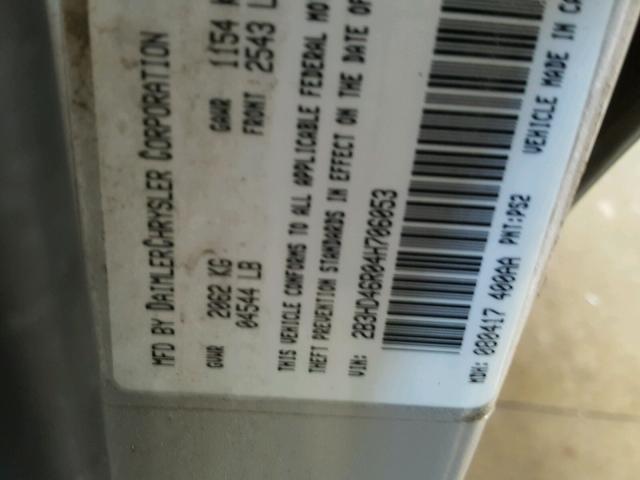 2B3HD46R04H706053 - 2004 DODGE INTREPID S Gümüş foto 10