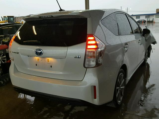 JTDZN3EU5FJ035514 - 2015 TOYOTA PRIUS V WHITE photo 4